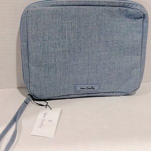 Vera Bradley ZEN GRAY Lighten up Wipes Pouch  Denim Blue Bag- NWT